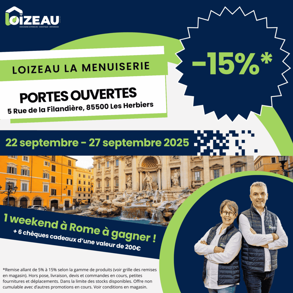 Affiche Évènement Portes Ouvertes Loizeau La Menuiserie
